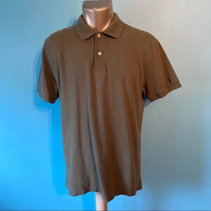 💥5/$25 Joe‎ Fresh men’s olive green polo 100% cotton shirt in size medium